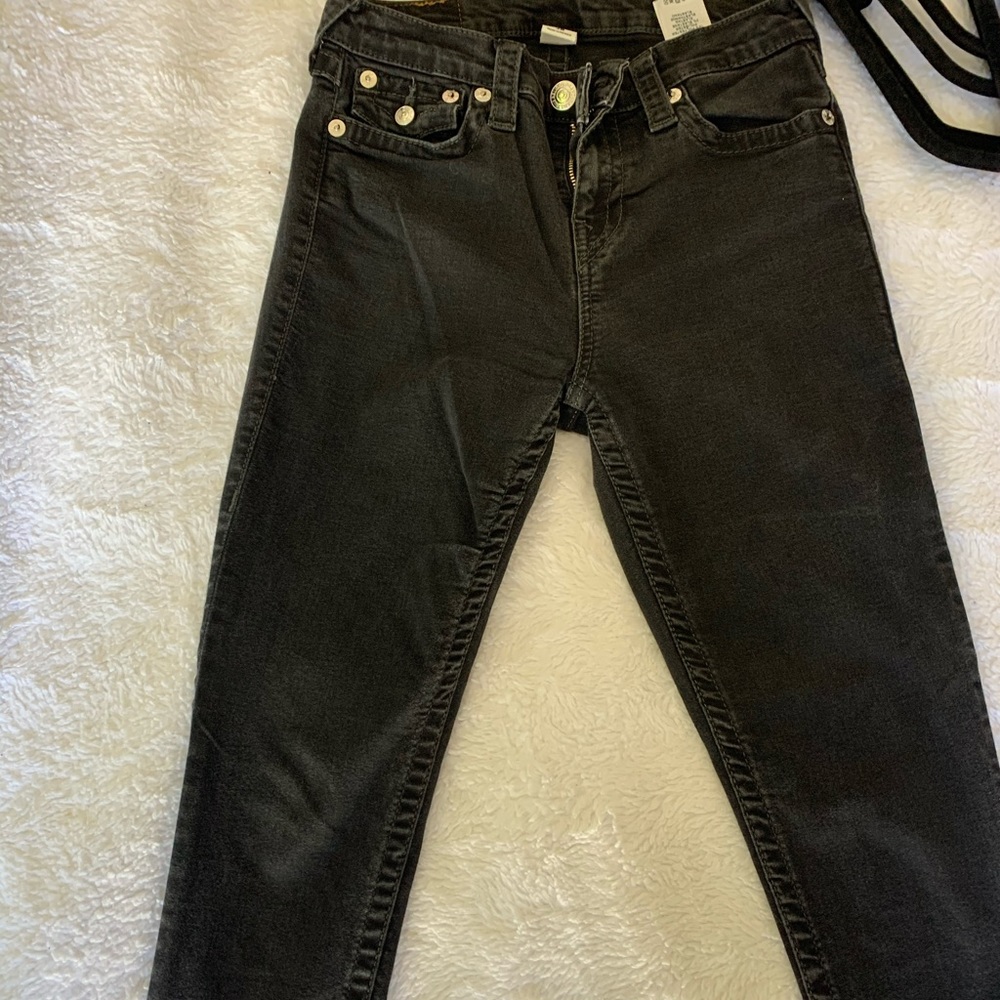True religion charcoal colored jeans